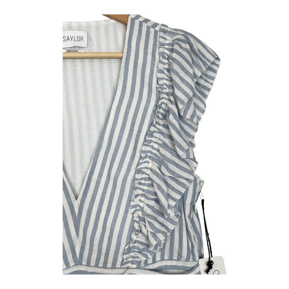 Saylor Adelaide Striped Ruffle Mini Dress - Picture 9 of 12